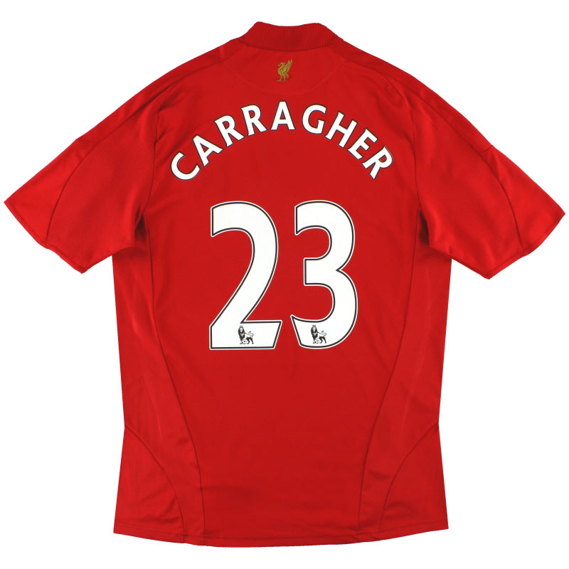 2008-10 Liverpool adidas Home Shirt Carragher #23 M Football Shirt