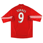 2008-10 Liverpool adidas Home Shirt Torres #9 L/S L Football Shirt