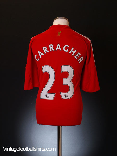 2008-10 Liverpool Home Shirt Carragher #23 XL Football Shirt