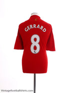 2008-10 Liverpool Home Shirt Gerrard #8 XL Football Shirt
