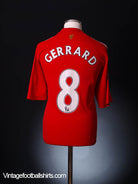 2008-10 Liverpool Home Shirt Gerrard #8 L.Boys Football Shirt