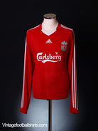 2008-10 Liverpool Home Shirt L/S L Football Shirt