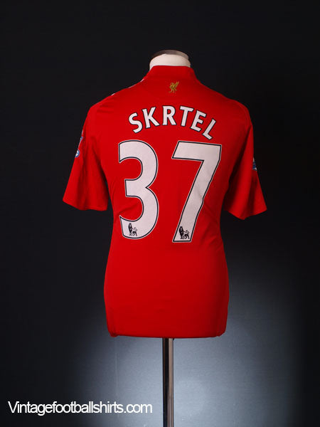 2008-10 Liverpool Home Shirt Skrtel #37 M Football Shirt