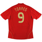 2008-10 Spain adidas Home Shirt Torres #9 XL Football Shirt