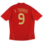 2008-10 Spain adidas Home Shirt F.Torres #9 XL Football Shirt