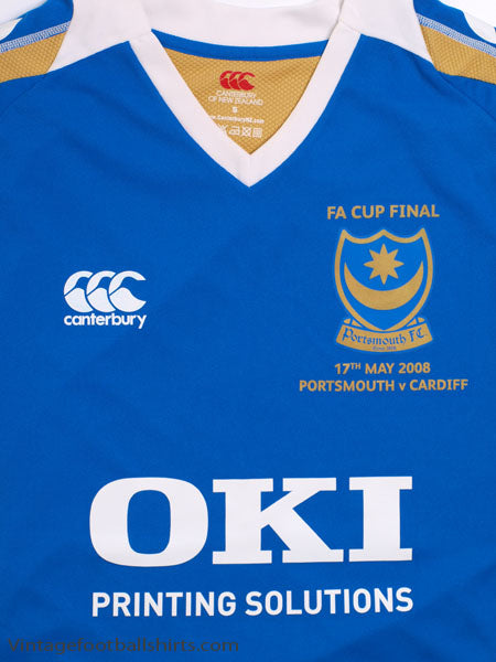 2008 Portsmouth 'FA Cup Final' Home Shirt *Mint* S | Vintage