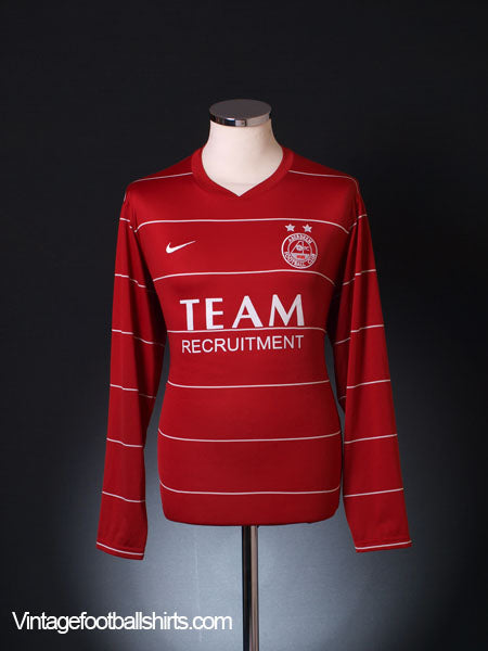 2009-10 Aberdeen Home Shirt L/S M Football Shirt