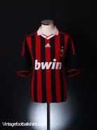 2009-10 AC Milan Home Shirt L Football Shirt