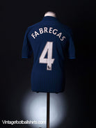 2009-10 Arsenal Away Shirt Fabregas #4 M Football Shirt