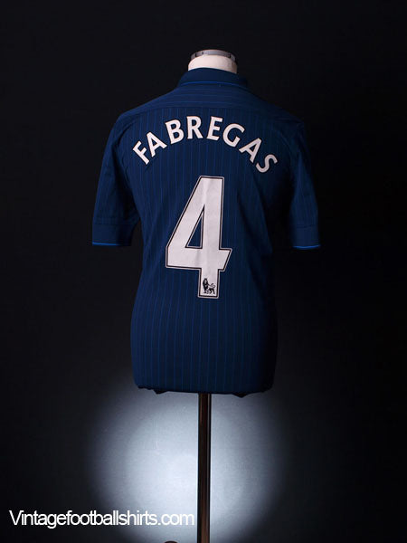 2009-10 Arsenal Away Shirt Fabregas #4 M Football Shirt