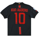 2009-10 Atletico Madrid Nike Away Shirt Kun Aguero #10 M  Football Shirt