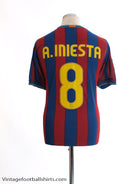 2009-10 Barcelona Home Shirt A.Iniesta #8 M Football Shirt