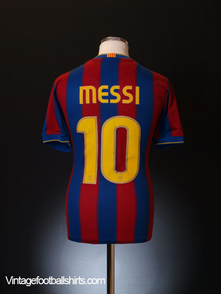 2009-10 Barcelona Home Shirt Messi #10 L.Boys 343816-496 | Vintage