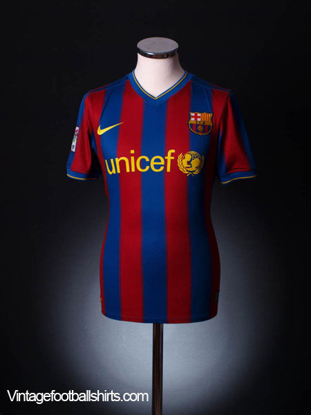 2009-10 Barcelona Home Shirt M Football Shirt