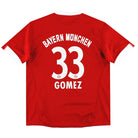 2009-10 Bayern Munich adidas Home Shirt Gomez #33 M.Boys Football Shirt
