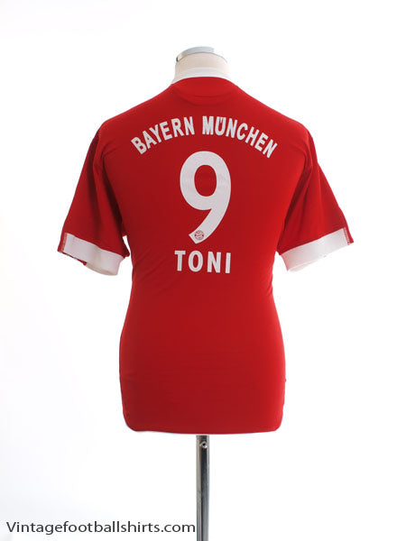 2009-10 Bayern Munich Home Shirt Toni #9 L Football Shirt