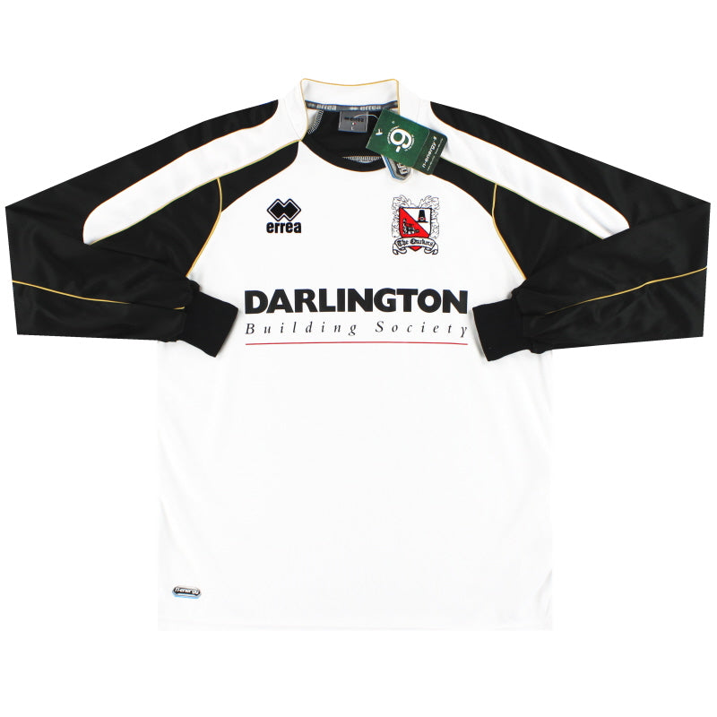 2009-10 Darlington Errea Home Shirt L/S *w/tags* L Football Shirt