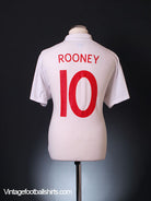 2009-10 England Home Shirt Rooney #10 L Football Shirt