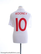 2009-10 England Home Shirt Rooney #10 L Football Shirt