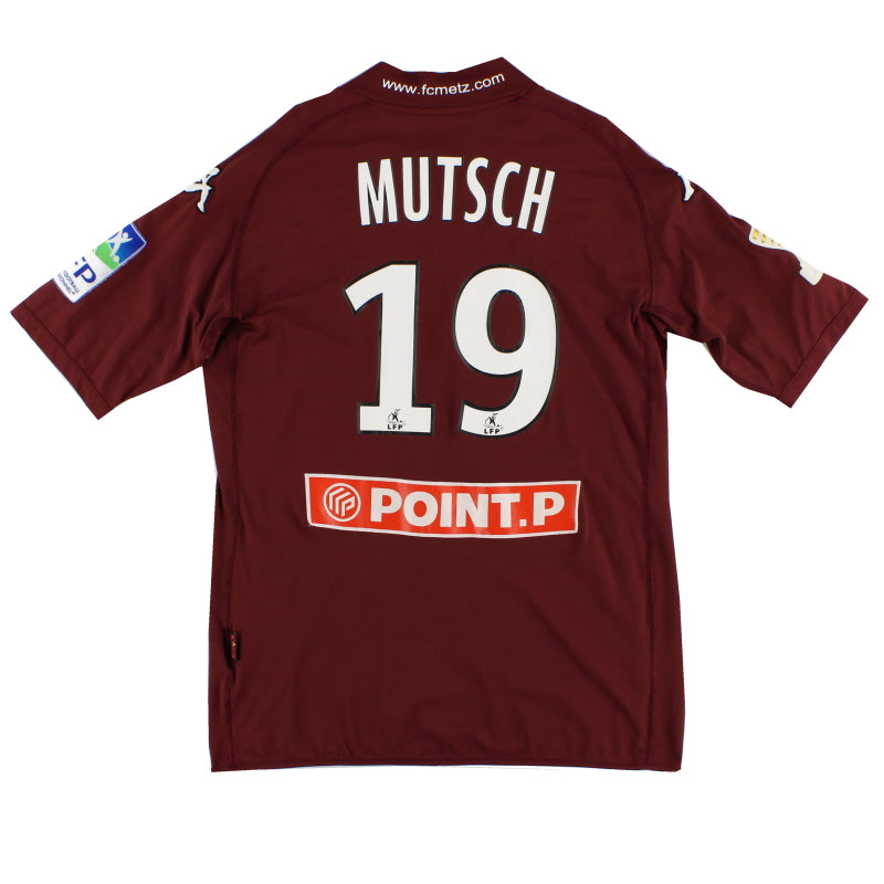 2009-10 FC Metz Match Issue Home Shirt Mutsch #19 L Football Shirt