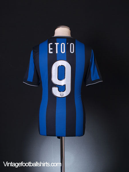 2009-10 Inter Milan Home Shirt Eto'o #9 S Football Shirt