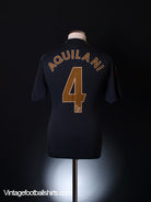 2009-10 Liverpool Away Shirt Aquilani #4 S Football Shirt