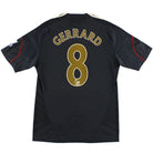 2009-10 Liverpool Away Shirt Gerrard #8 *Mint* M Football Shirt