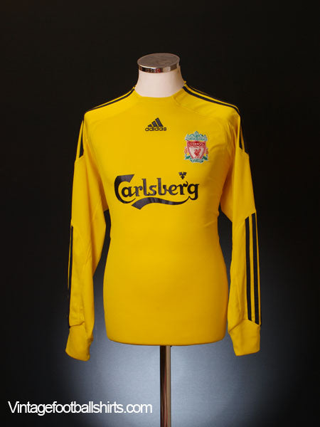 2009-10 Liverpool Goalkeeper Shirt L/S M Football Shirt