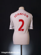 2009-10 Liverpool Third Shirt Johnson #2 L Football Shirt