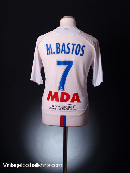 2009-10 Lyon Match Issue Home Shirt M. Bastos #7 Football Shirt