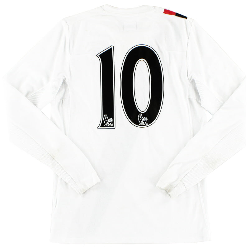 2009-10 Manchester City Third Shirt #10 L/S Y Football Shirt