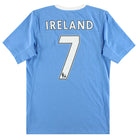 2009-10 Manchester City Umbro Home Shirt Ireland #7 S Football Shirt