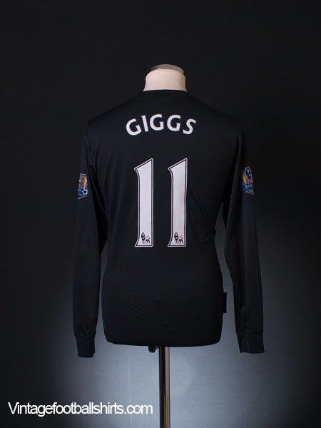 2009-10 Manchester United Away Shirt Giggs #11 L/S M Football Shirt