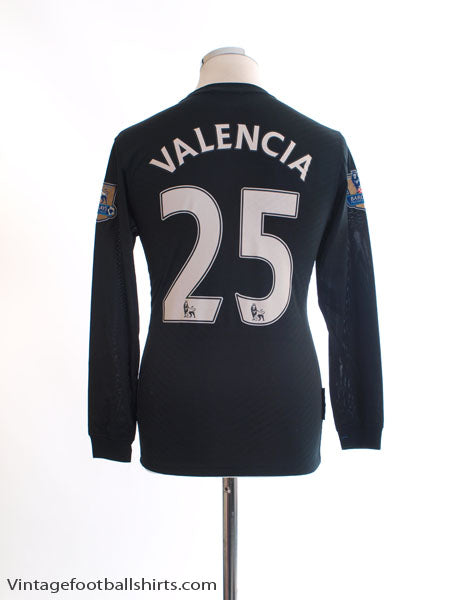 2009-10 Manchester United Away Shirt Valencia #25 XL.Boys Football Shirt