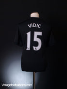 2009-10 Manchester United Away Shirt Vidic #15 M Football Shirt