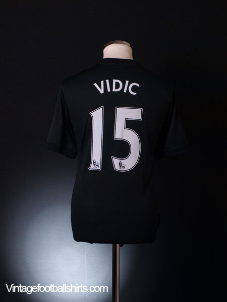 2009-10 Manchester United Away Shirt Vidic #15 M Football Shirt