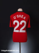 2009-10 Manchester United CL Home Shirt O'Shea #22 XL Football Shirt