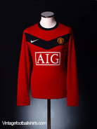 2009-10 Manchester United Home Shirt L/S M Football Shirt