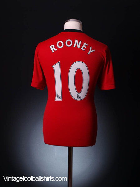 2009-10 Manchester United Home Shirt Rooney #10 M Football Shirt