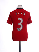 2009-10 Manchester United Home Shirt Evra #3 S Football Shirt