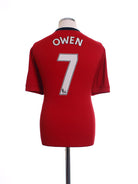 2009-10 Manchester United Home Shirt Owen #7 S Football Shirt