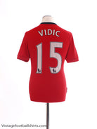 2009-10 Manchester United Home Shirt Vidic #15 S Football Shirt