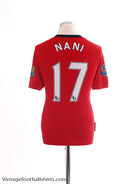 2009-10 Manchester United Home Shirt Nani #17 S Football Shirt