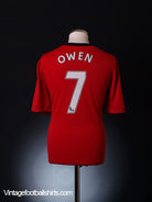 2009-10 Manchester United Home Shirt Owen #7 XL.Boys Football Shirt