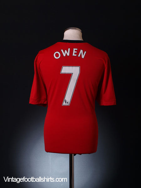 2009-10 Manchester United Home Shirt Owen #7 XL.Boys Football Shirt
