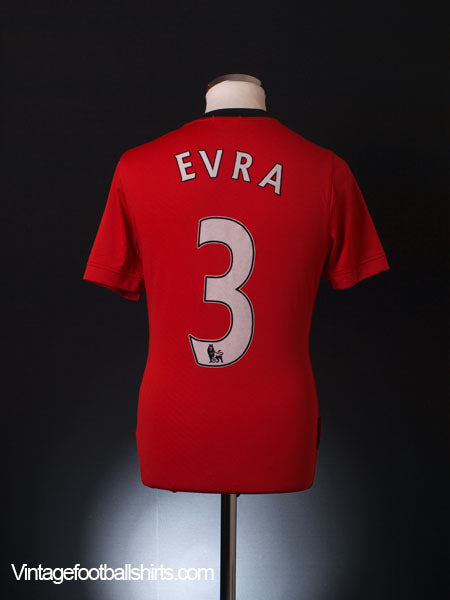 2009-10 Manchester United Home Shirt Evra #3 S Football Shirt