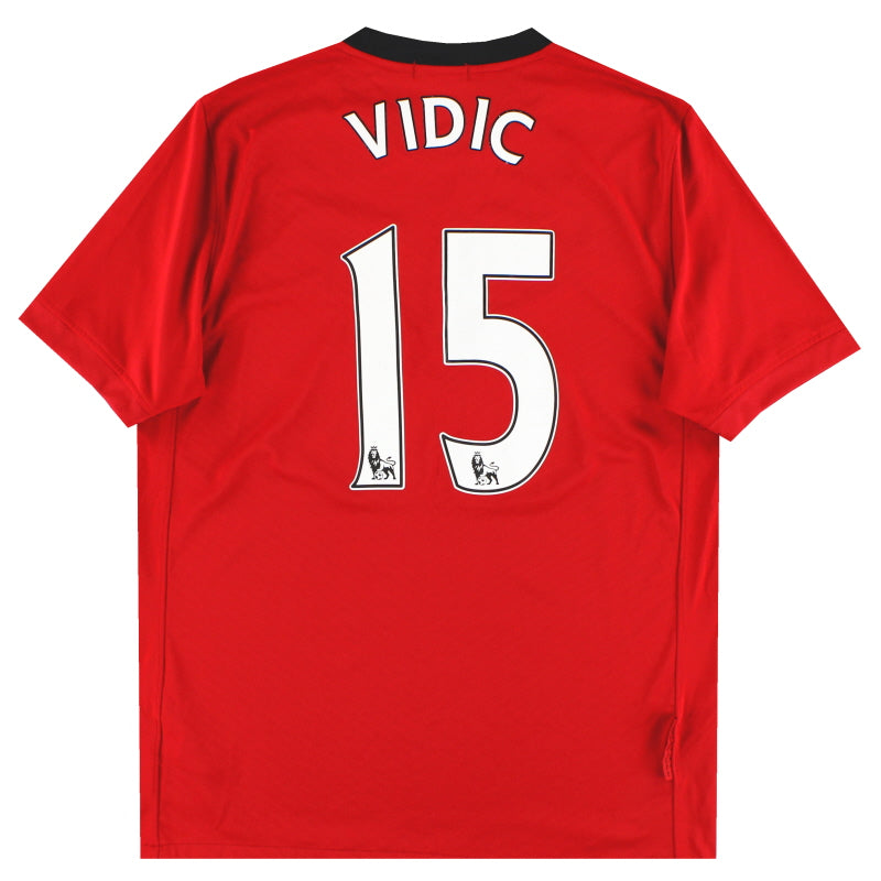 2009-10 Manchester United Nike Home Shirt Vidic #15 M Football Shirt