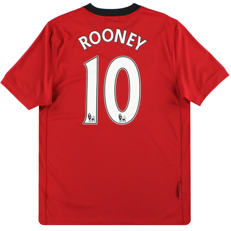 2009-10 Manchester United Nike Home Shirt Rooney #10 *Mint* M