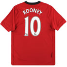 2009-10 Manchester United Nike Home Shirt Rooney #10 L.Boys Football Shirt