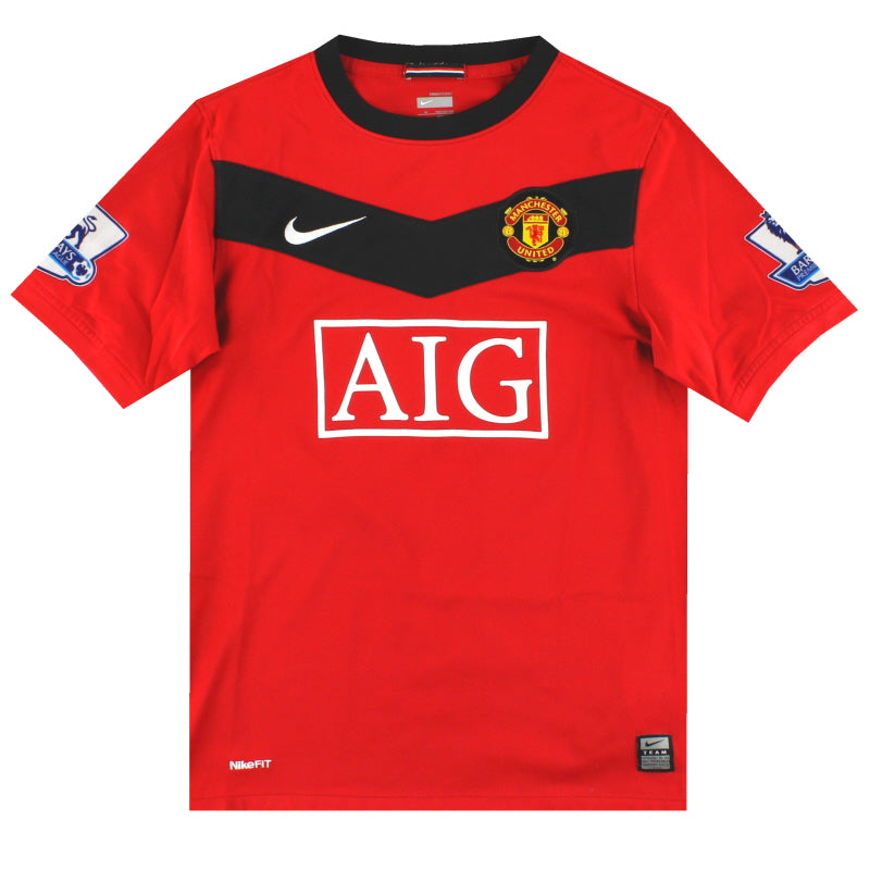 2009-10 Manchester United Nike Home Shirt M.Boys Football Shirt